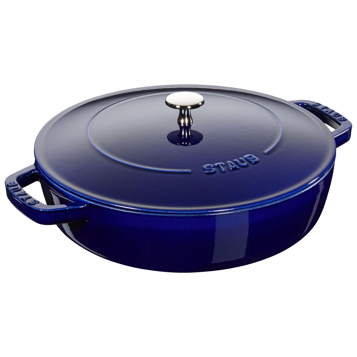 3.7 l cast iron round Saute pan Chistera, dark-blue,,large 1