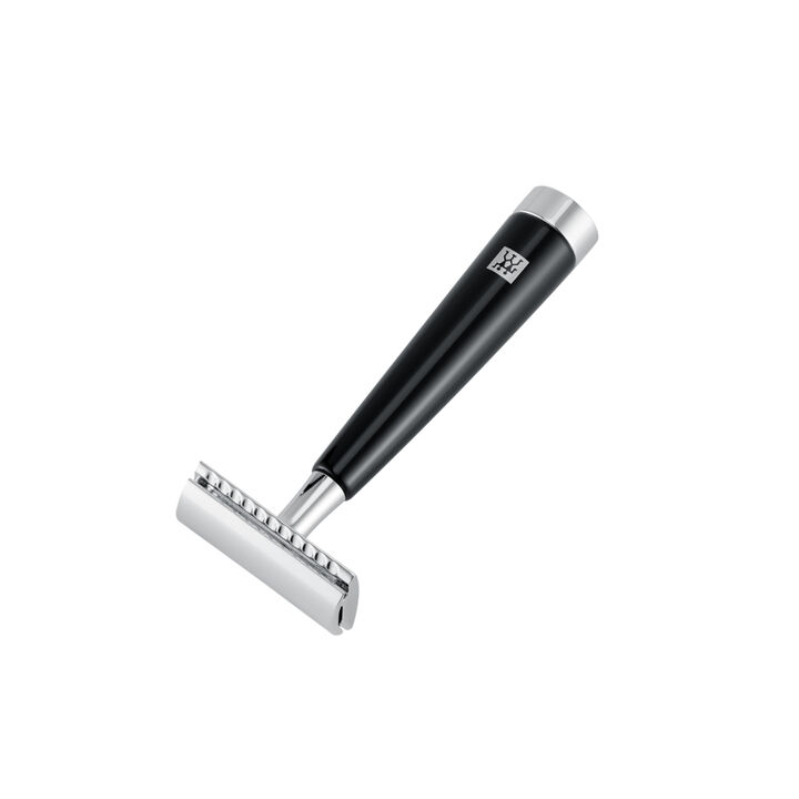 CLASSIC, Men's Facial Safety Razor, Brass | silver-black, large 2