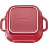 Ceramic - Covered Baking Dishes, 9-inch, Square, Covered Baking Dish, Cherry, small 3