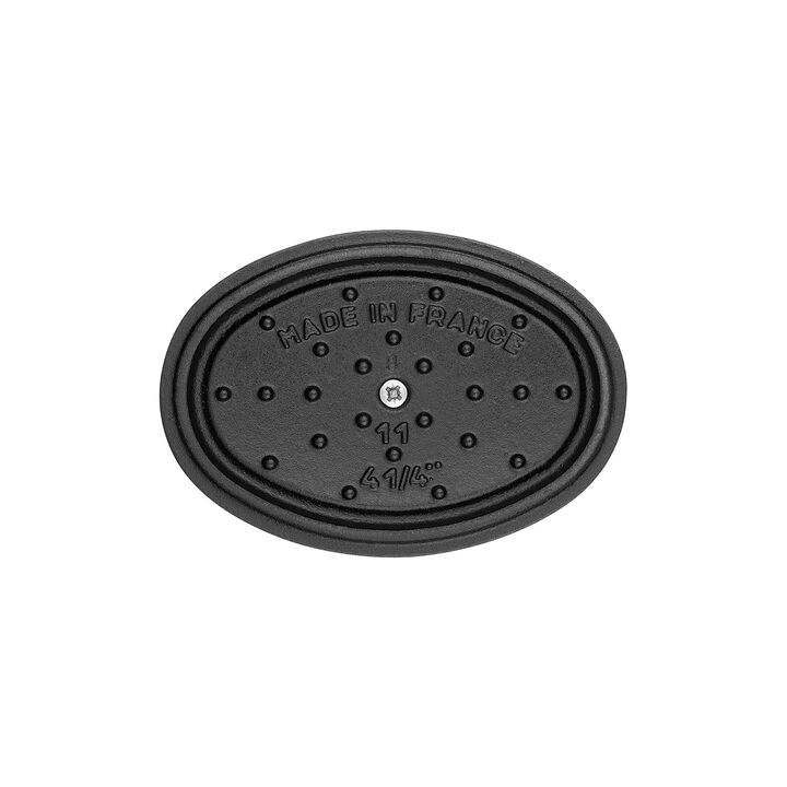 La Cocotte, Minigryta 11 cm, Oval, Svart, Gjutjärn, large 2