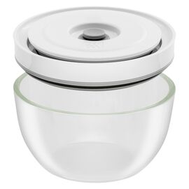 Set di ciotole sottovuoto S/M/L / 6-pz., vetro, transparente-bianco