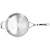 28 cm round 18/10 Stainless Steel Saute pan with lid silver,,large