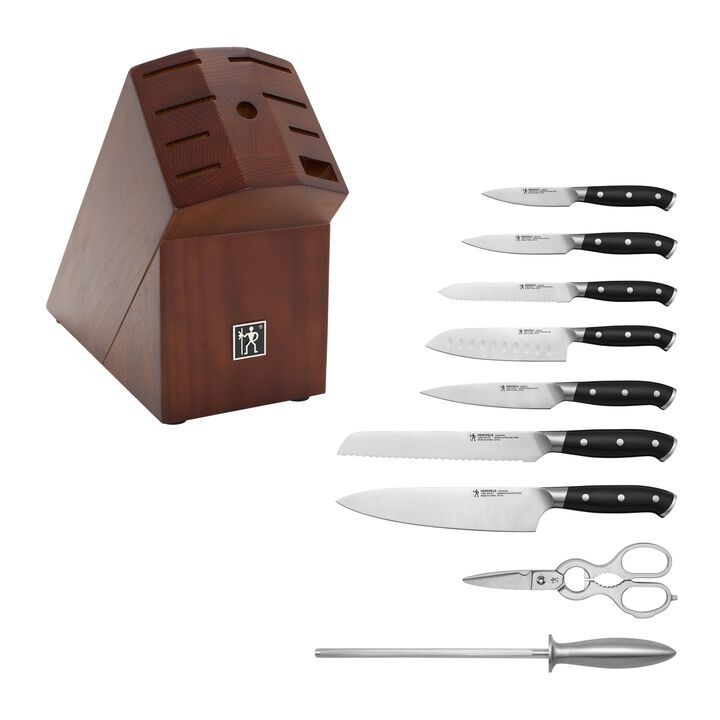 Compass, 10 Piece, Knife block set, black, large 4