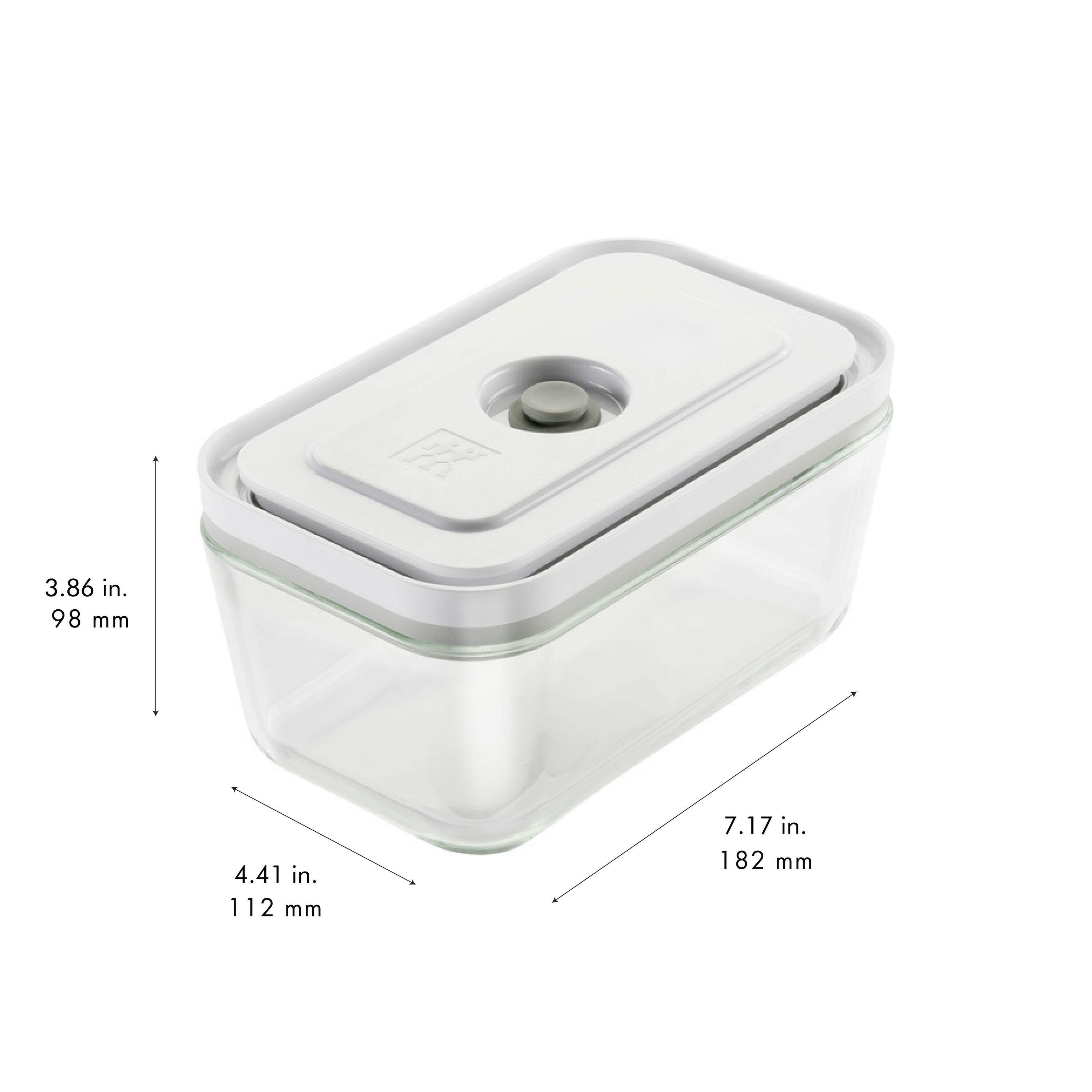 ZWILLING Fresh &amp; Save Vacuümdoos M, Glas, Grijs - Fresh &amp; Save - ZWILLING