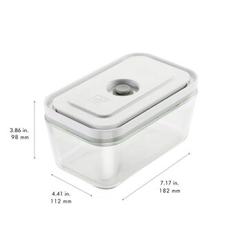 Vakumlu Saklama Kabı Seti, S/M/L / 3-par&ccedil;a, Borosilikat Cam, Gri,,large 5
