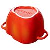 Ceramic Cocotte | Portakal Kırmızısı | 11 cm | 450 ml | Kırmızı Biber,,large