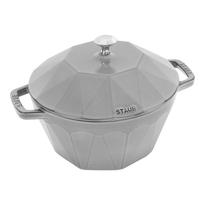 La Cocotte, 2.8 l cast iron round Cocotte diamond, graphite-grey, large 1