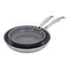 Clad H3, 2-pc, Stainless Steel, Non-stick, Ceramic Frypan Set, small 1