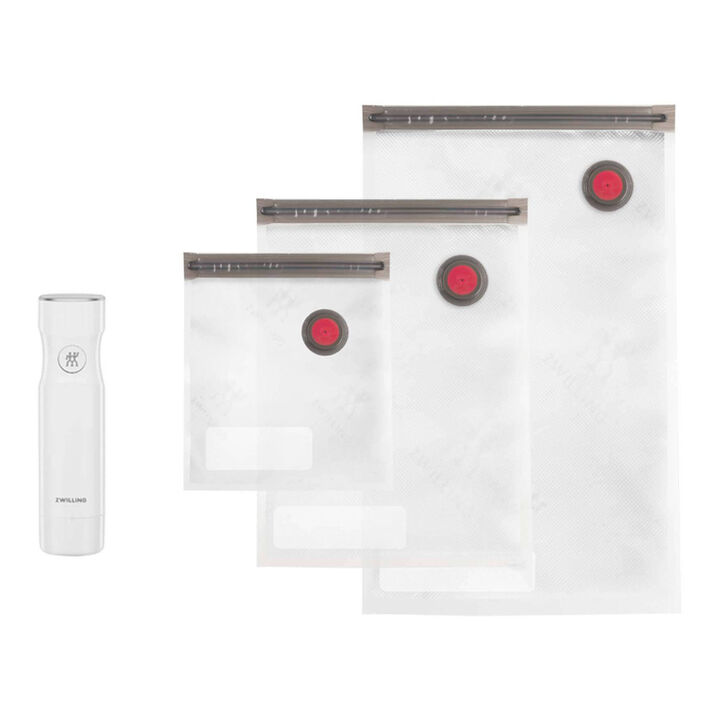 Fresh & Save, Pump and Bag Set, S/M/L / 4-pc, White, large 1