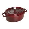 Cocotte 29 cm, oval, Grenadine-Rot, Gusseisen,,large