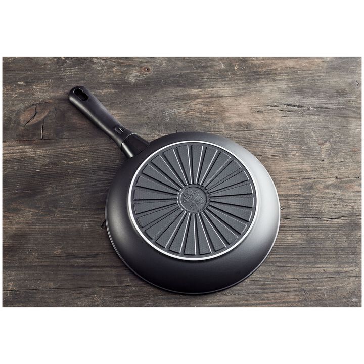 Avola, Stegepande 24 cm, Aluminium, Sort, large 3