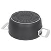18 cm Aluminum Stew pot with lid black,,large