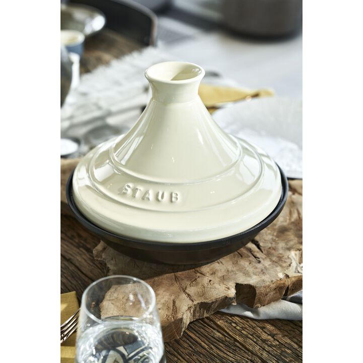 Specialities, Tajine 28 cm, rund, Cream, Gusseisen, large 3