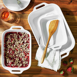 3-pc, Ovenware set, white