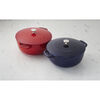 3.6 l cast iron round French oven, cherry,,large