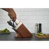 Gourmet, 7-pcs brown Ash Knife block set with KiS technology, small 9