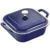 9-inch, square, Covered Baking Dish, dark blue,,large