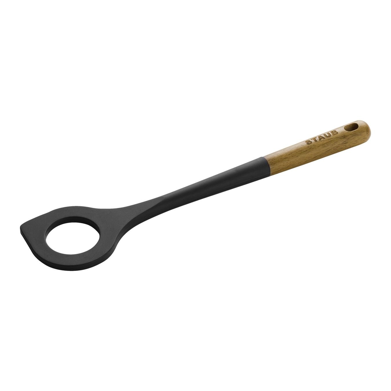 31 cm silicone Risotto spoon, black,,large 1