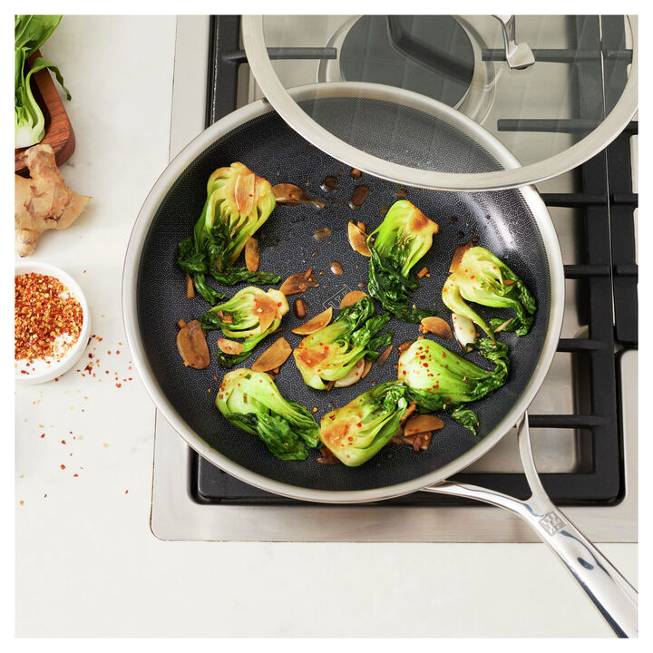 Peak, 10-inch, Ceramic Hybrid Nonstick Frying Pan With Lid, large 2