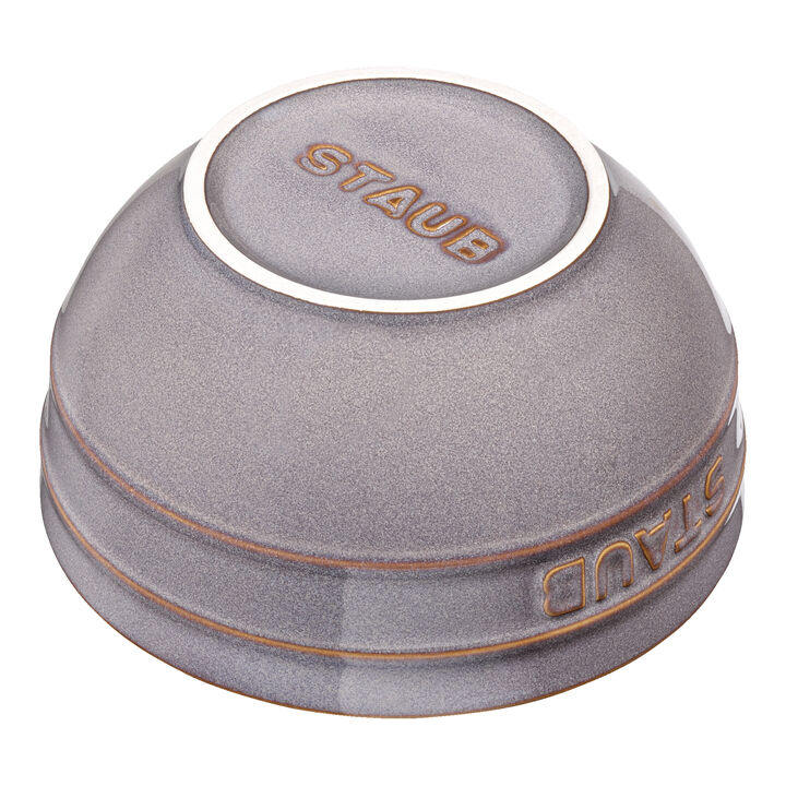 Ceramique, Schüssel 14 cm, rund, Antik-Grau, Keramik, large 2