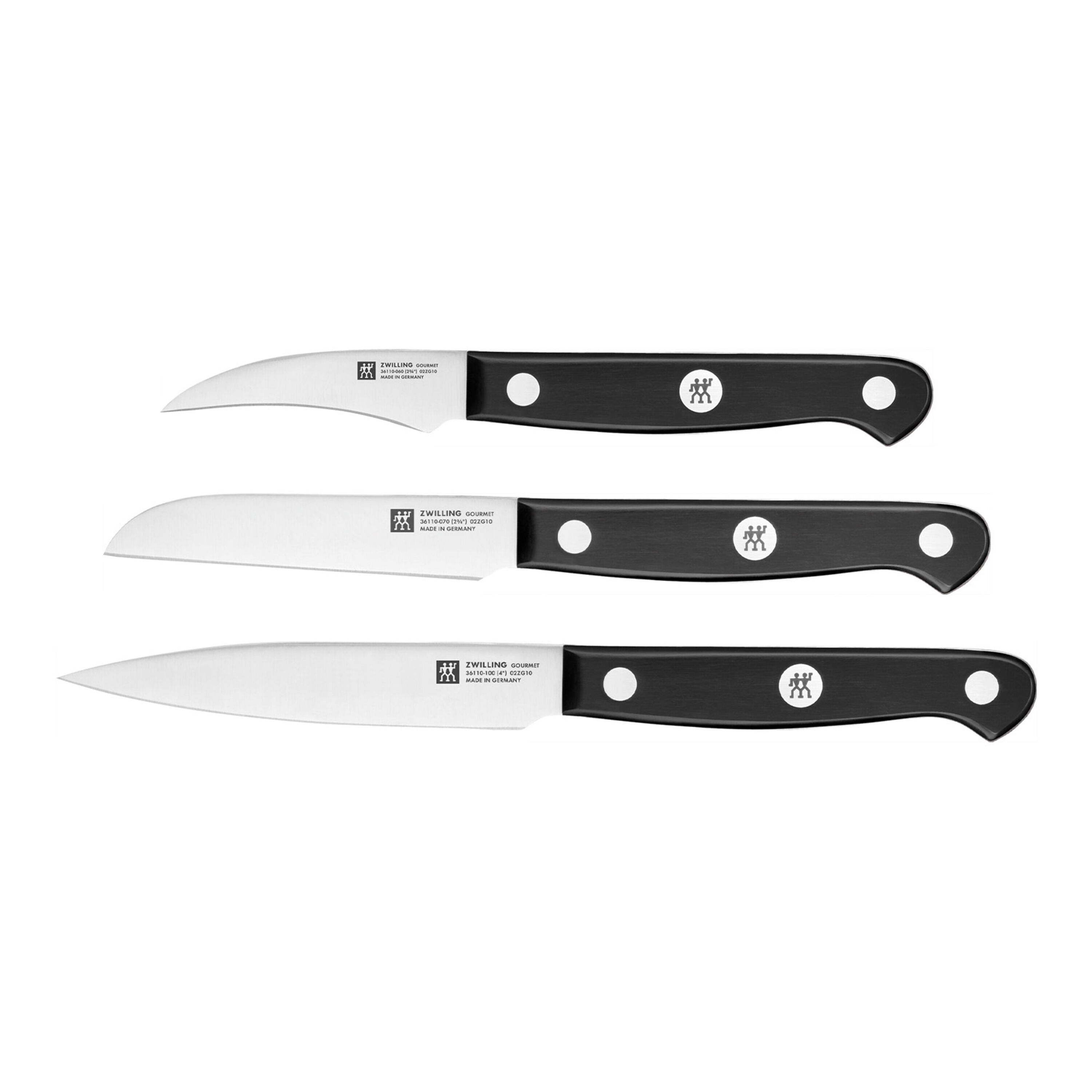 ZWILLING Gourmet 3-pc Complete Paring Knife Set