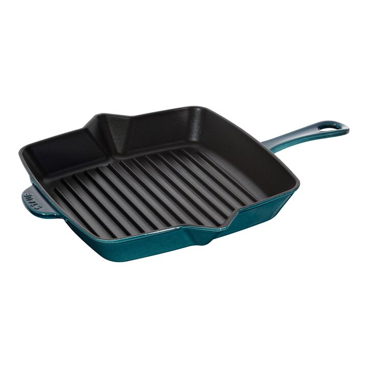 Grill Pans, 26 cm cast iron square American grill, la-mer, large 1
