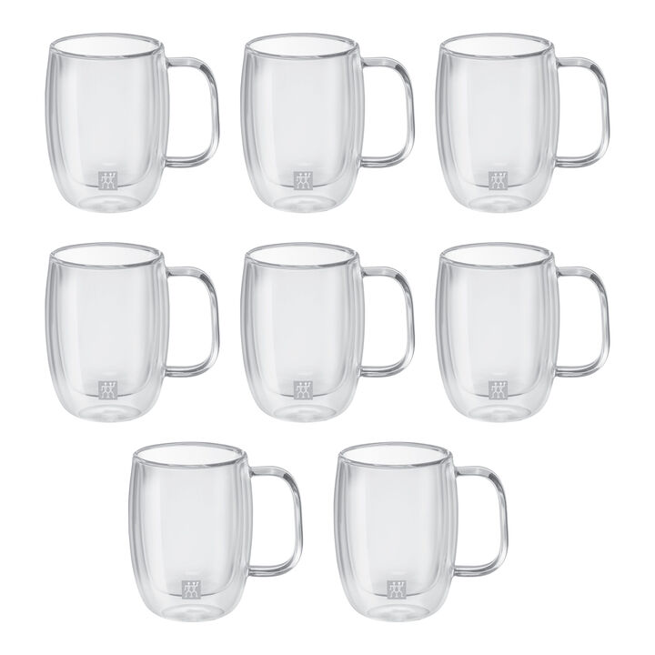 Sorrento Plus, 8 Piece, Double Espresso Mug Set - Value Pack, transparent, large 1