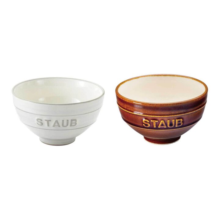 Ceramique, Le Chawan ルチャワン Meotoセット KOHIKI M/栗  L 2-個, large 1