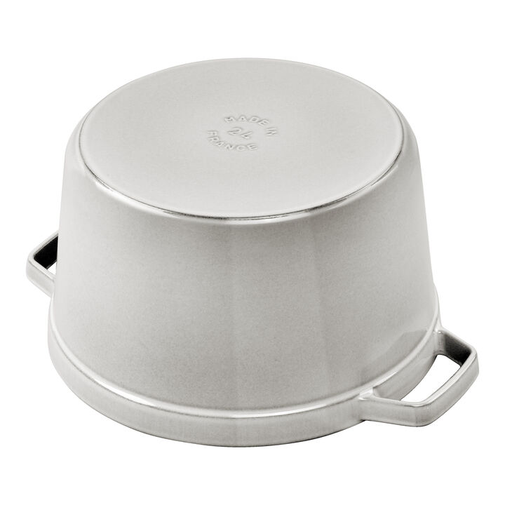 La Cocotte, 4.75 l cast iron round Tall Cocotte, white truffle, large 2