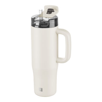 Thermo Straw Tumbler, 900 ml, paslanmaz &ccedil;elik, A&ccedil;ık Bej,,large 5