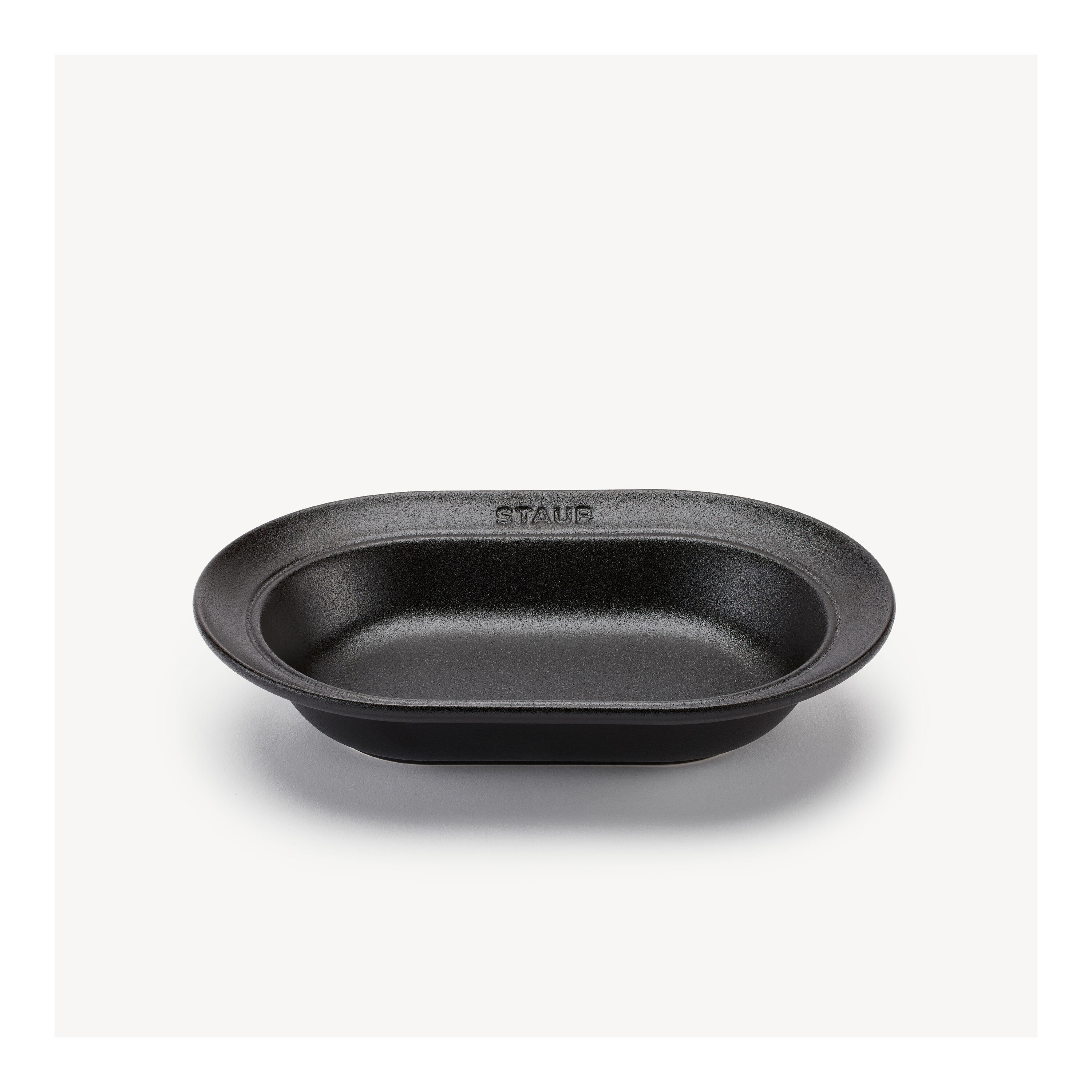 ストウブ Dining Line オーバルプレート 25 cm, セラミック, ブラック