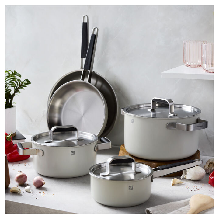 Pure, Pots and pans set, 8-pc, 18/10 Stainless Steel, large 2