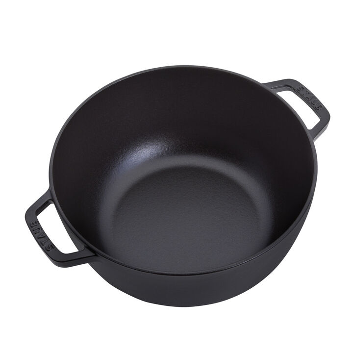 Cast Iron, 5.25 qt, Essential French Oven, black matte, large 4