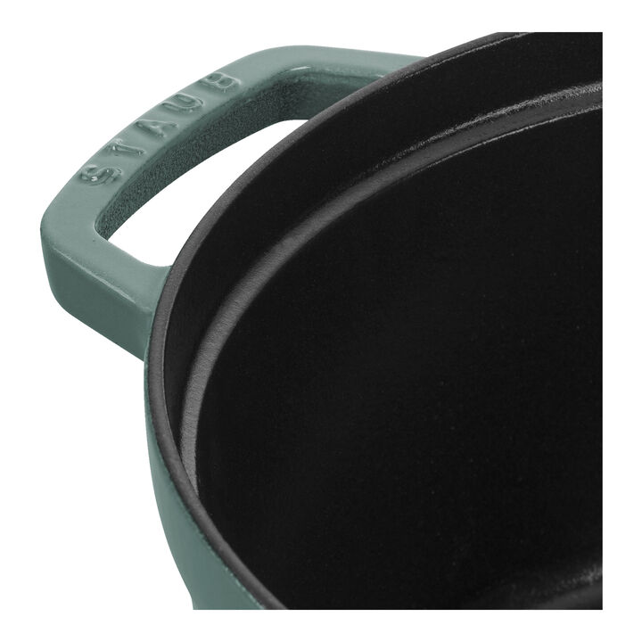La Cocotte, 2.2 l cast iron round Cocotte, eucalyptus, large 4