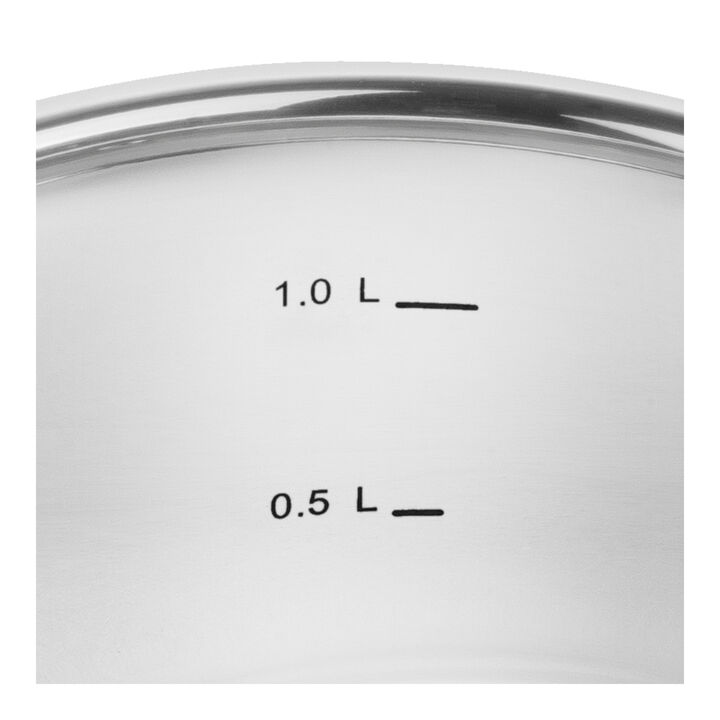 Bellasera, 1.5 l stainless steel round Sauce pan with lid, silver, large 4