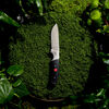 Outdoor, 3.5-inch, Hunting Knife With Leather Sheath, Matte Black Micarta, small 2