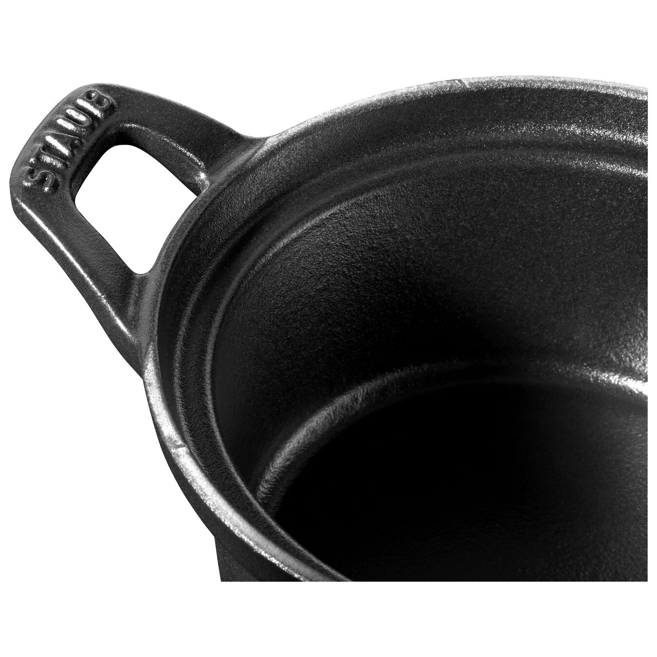 12 cm round Cast iron La Coquette black,,large 3