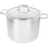 30 cm 18/10 Stainless Steel Stock pot with lid silver,,large