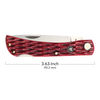 Outdoor, 3-inch, Landman Sodbuster Folding Pocket Knife, Red Jigged Bone, small 5