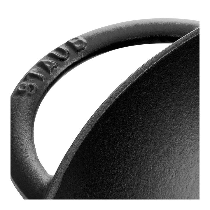 Cast Iron, 14.5-inch, Wok, Black Matte, large 2