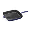 26 cm cast iron square American grill, dark-blue,,large
