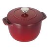 725 ml cast iron round Rice Cocotte, cherry,,large