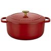 Bellamonte, 5.75 qt, Round, Cocotte, Red, small 2