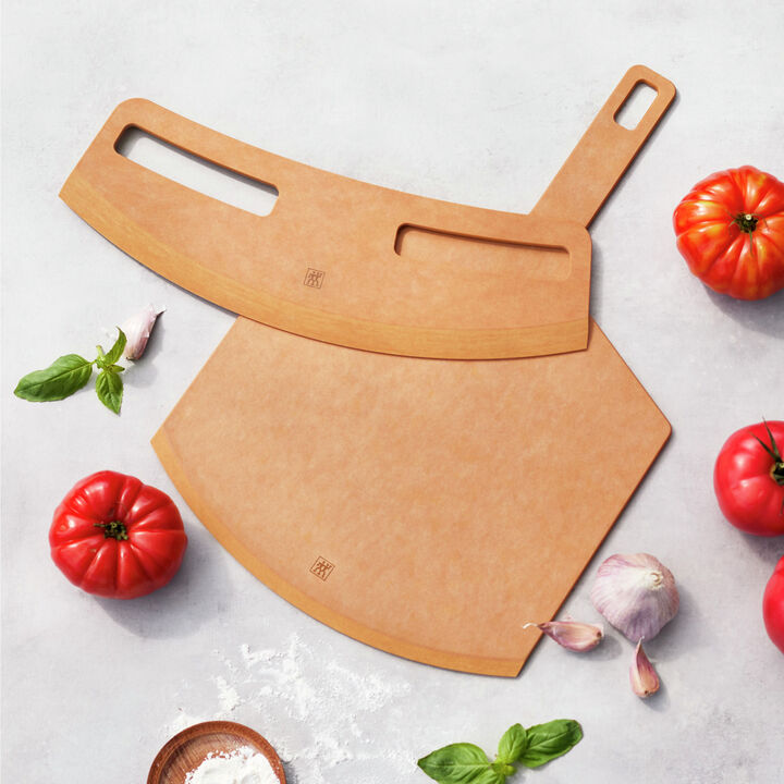 BBQ+, 2-pc Pizza Peel And Cutter Set, Fiber Wood , large 2