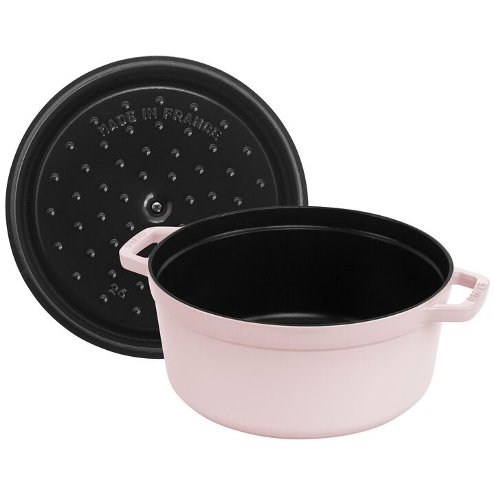 La Cocotte, 5.25 l cast iron round Cocotte, sorbet rose, large 3
