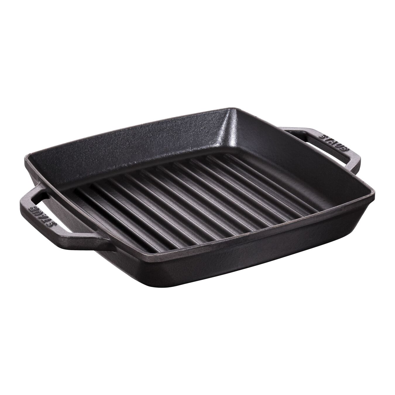 23 x 23 cm square Cast iron Grill pan black,,large 1