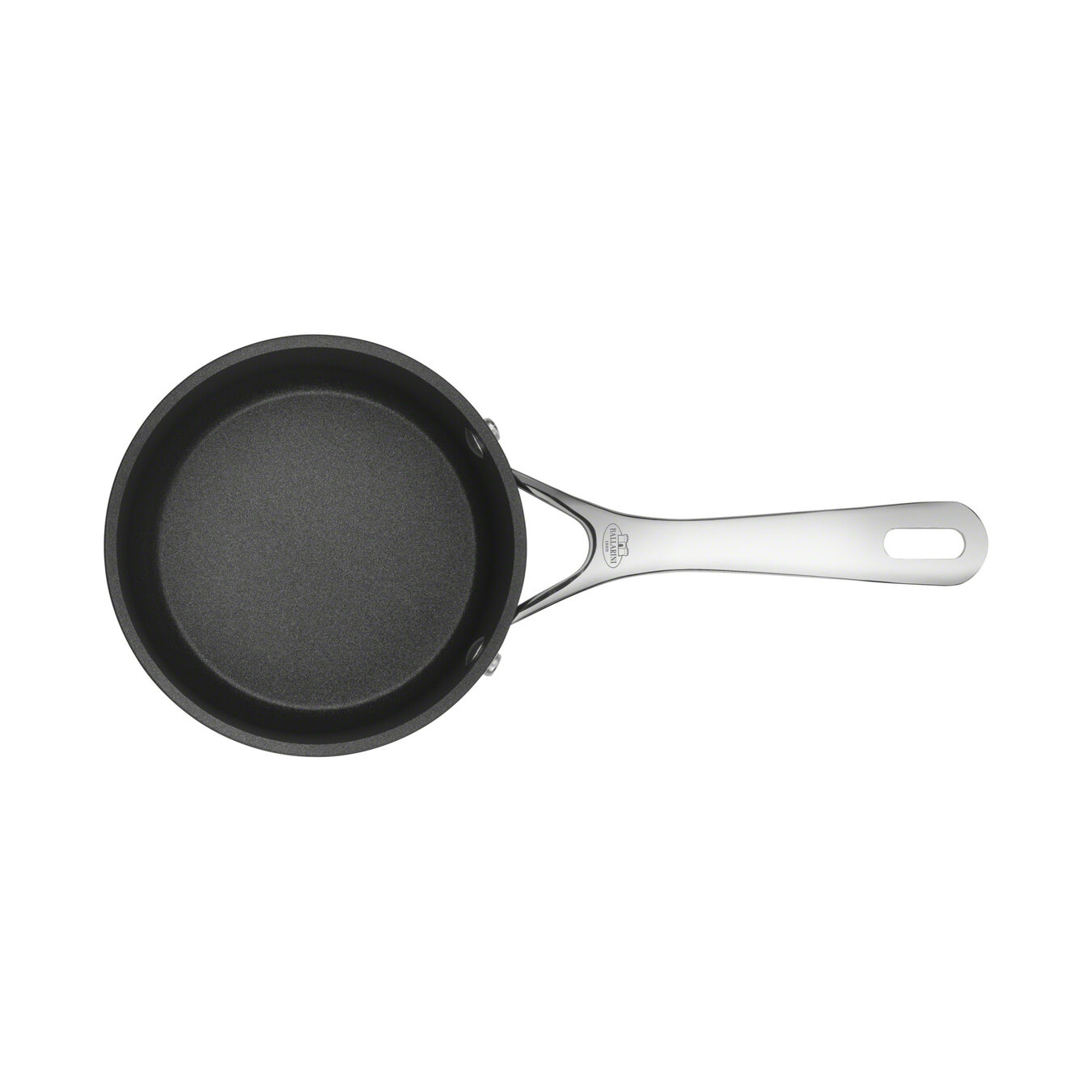 Stieltopf 16 cm, Aluminium, Schwarz,,large 5