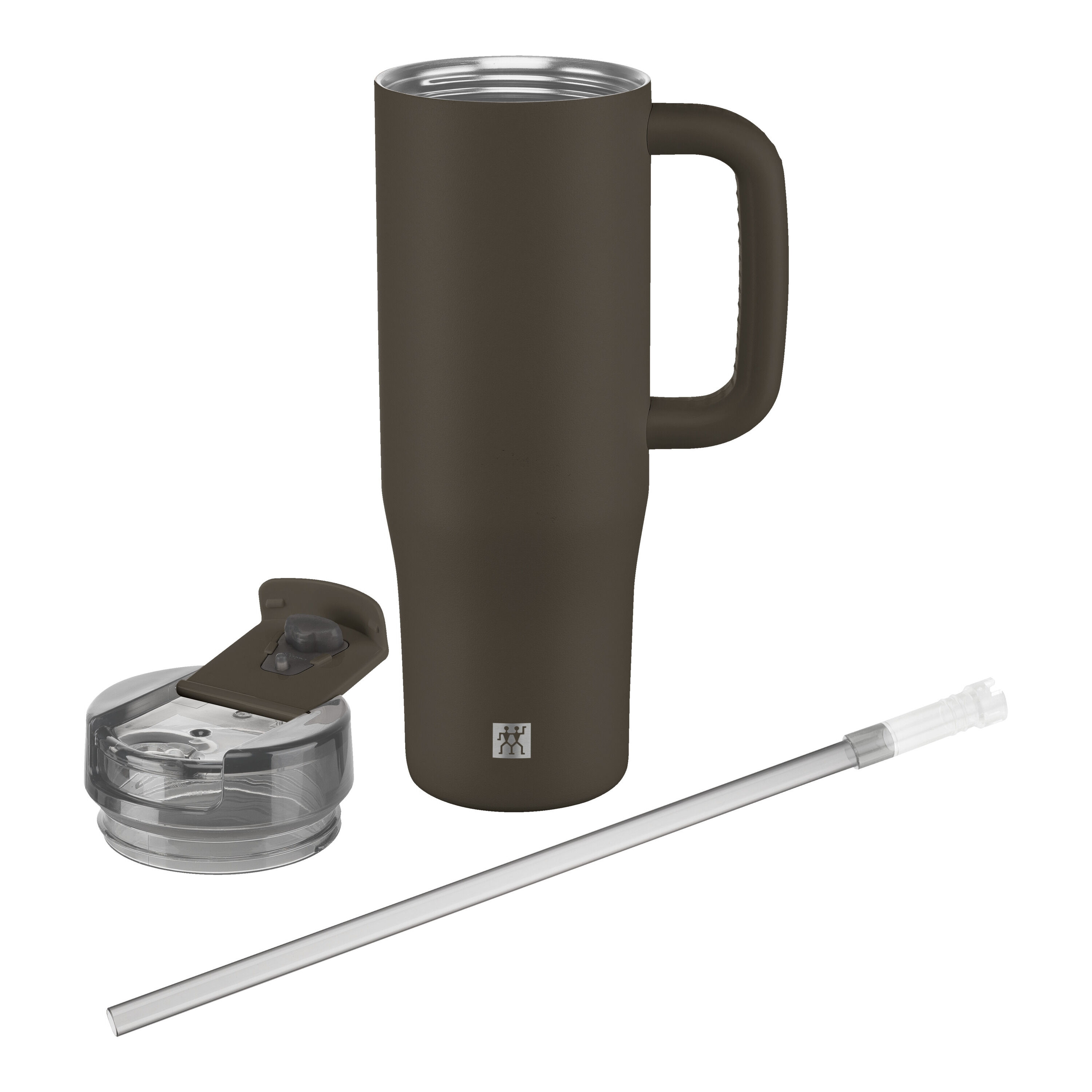 Thumbnail - ZWILLING Thermo Plus Thermobecher mit Strohhalm, 900 ml | Edelstahl | Chocolate