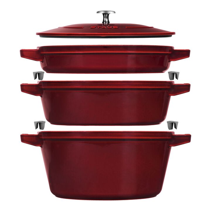 Stackable Set, Stackable Set Large 4 Piece, cast iron, large 1