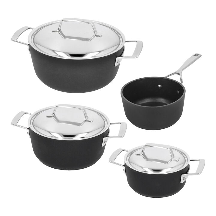 Alu Pro 5, Pottenset met steelpan, 4-delig, large 1
